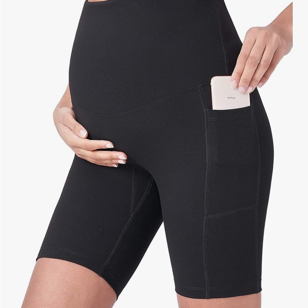 Black Maternity Shorts